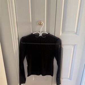 Zara Black Long Sleeve Top